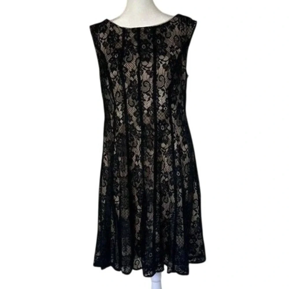 Level Eight Plus Knee Length Dress Size‎ 14W Black Lace 90s Grunge Romantic Goth